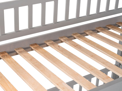Low Bunk Bed With Slide, Fence And Ladder