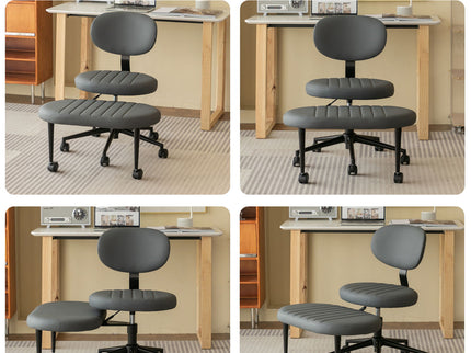 Ergonomic Cross Legged Office Chair With Back Support