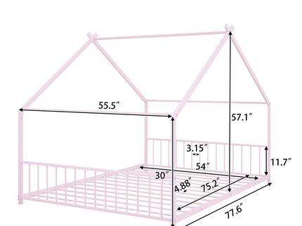 Metal House Bed