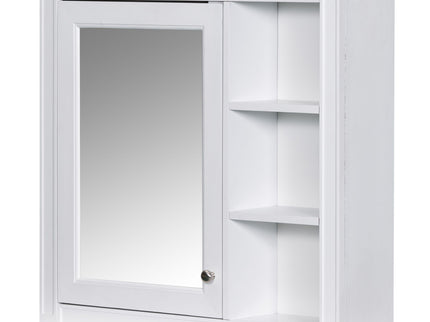 Bathroom Vanity With Medicine Cabinet, Royal Mirror Cabinet, Modern Bathroom Storage Cabinet With 2 Soft Closing Doors And 4 Drawers