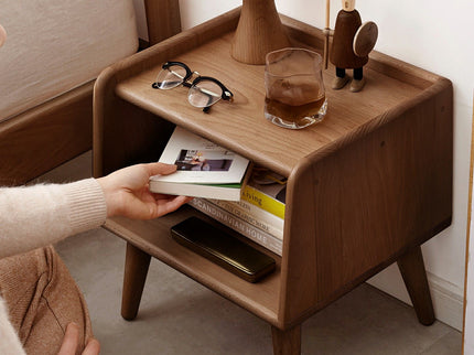 Bedside Cabinet, Modern Simple Nightstands European Beech