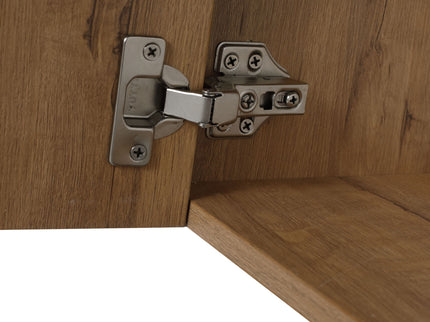 Wall Mounted Bathroom Vanity With Open Shelf, 29" Size (Vanity Only) - Imitative Oak
