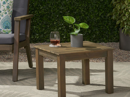 Halcyon - Outdoor Side Table With Slat Design
