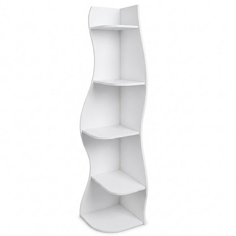 5 Tier S - Shaped Corner Shelf For Living Room