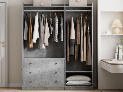 Open Wardrobe Storage For Bedroom