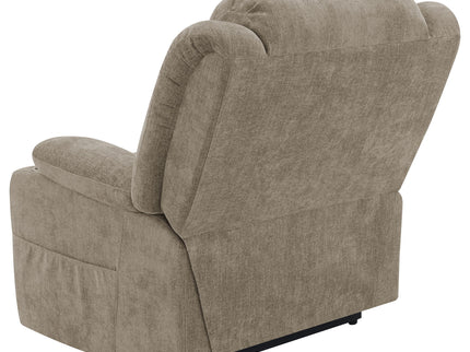 Beca - Upholstered Power Lift Recliner With Cupholders And USB Charging