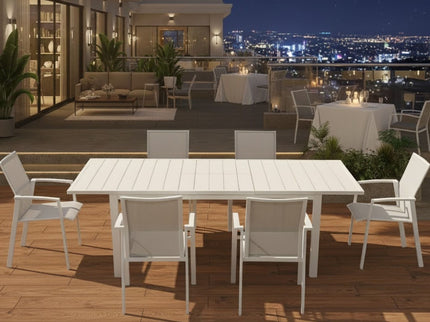 Patio Stackable Dining Chairs (Set of 4)