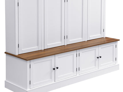 Hall Tree With Bench And Cabinet