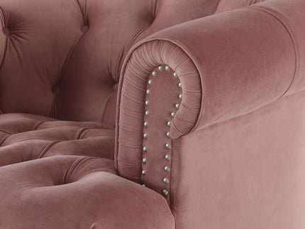 La Rosa - Victorian Tufted Upholstered Accent Chair