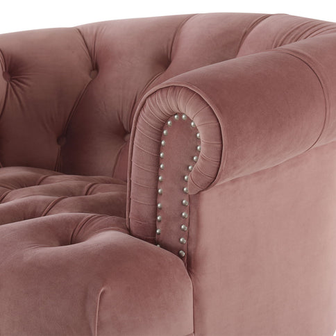 La Rosa - Victorian Tufted Upholstered Accent Chair