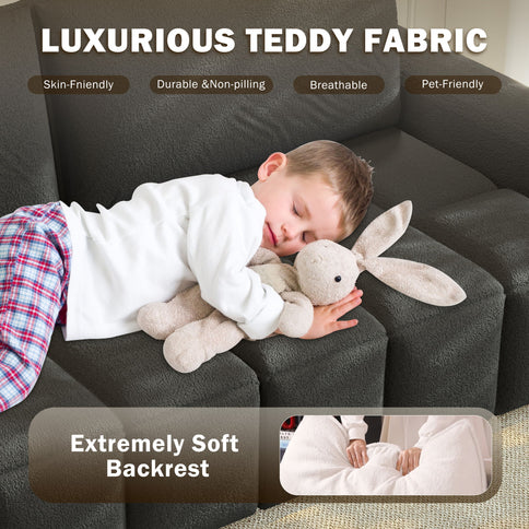 4 Seater Modern Couch With Seats Storage