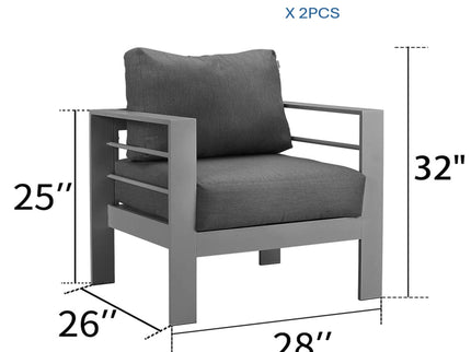 Outdoor Patio Set, All-Weather & Thick Cushions