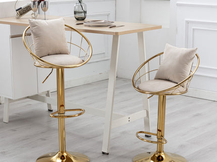Unique Design Bar Chair, 360 Degree Rotation, Adjustable Height, Suitable For Dining Room And Bar