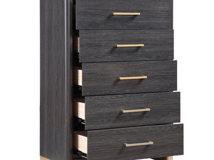 Clifton - 5 Drawer Chest - Espresso