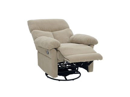 Swivel Rocker Recliner Chair With Manual Recline For Living Room