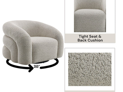 Irma - Chair With Swivel - Gray