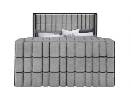 Isaiah - 5 Piece Bedroom Set With TV Lift-LED, Speakers And Fireplace