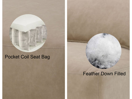 Veata - Sectional Sofa - Light Brown