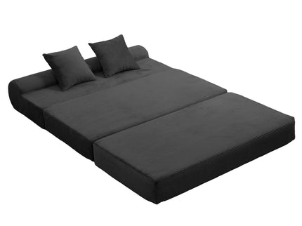 Convertible Sofa Bed, 2 Seater Fold Out Floor Couch