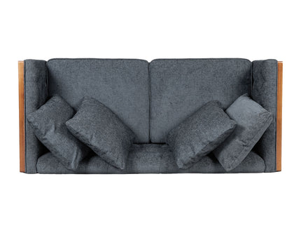Retro Modern Loveseat With Button Tufted Upholstery
