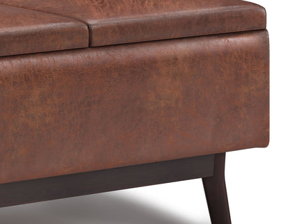 Owen - Tray Top Small Coffee Table Upholstered Storage Ottoman