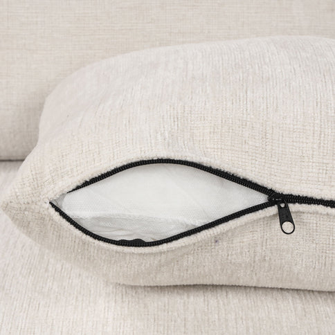 Convertible U-Shaped Sectional Sofa With Pull-Out Bed