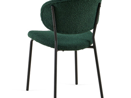 Boucle Dining Chairs, Dining Chairs With Metal Legs For Dining Room, Kitchen, Living Room