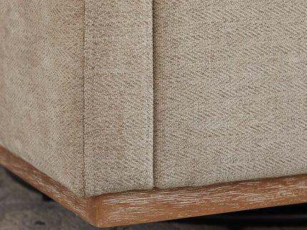 Modern Square Upholstered Swivel Accent Chair With Metal Base
