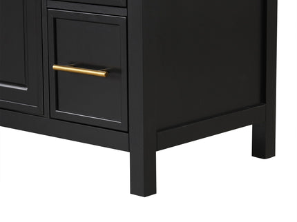 Modern Bathroom Vanity With Sink Top, 2 Doors And 3 Drawers