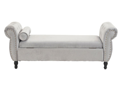 Luxurious Multifunctional Storage Ottoman Bench With Pillow