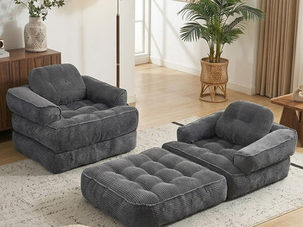 Convertible 2 In 1 Armrest Sofa For Bedroom