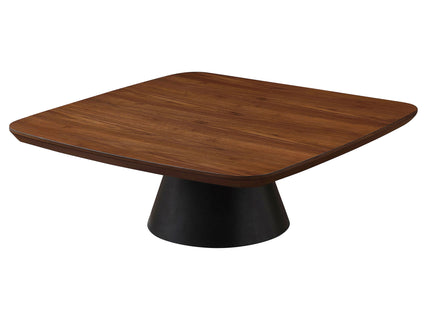 Duncan - 2 Piece Coffee Table Set With Sculpted Bases - Walnut