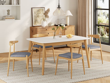 5 Piece Dining Set With Upholstered Chairs