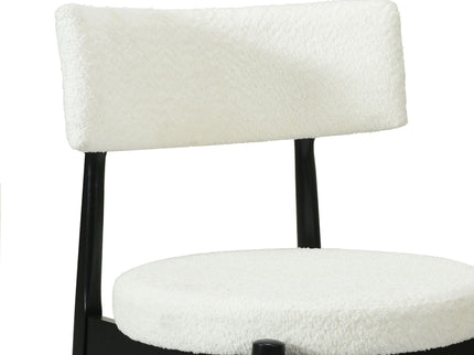 Mid Century Modern Counter Stools, Fabric Upholstered Chairs