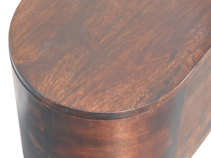Rounded Lid Up Blanket Box