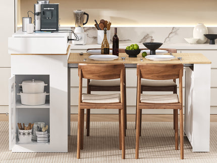 Extendable Dining Table With Folding Top