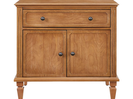 Nightstand With Charging Station Bedside Table With Drawer And Double Door Storage