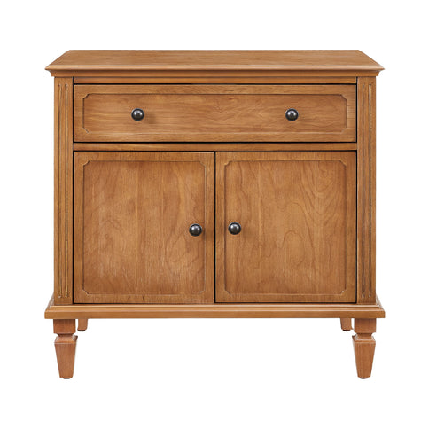 Nightstand With Charging Station Bedside Table With Drawer And Double Door Storage
