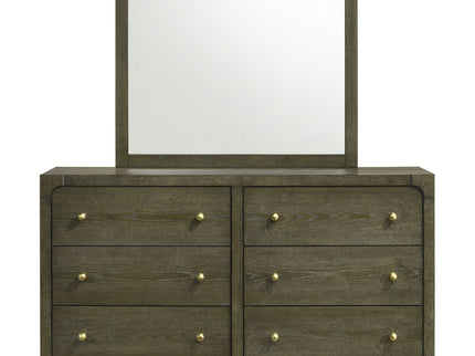 Sundance - 6 Drawer Dresser With Mirror - Dark Coffee