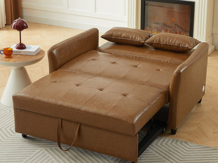 Convertible Sleeper Sofa Bed With 3 USB Ports
