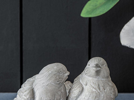 Skye Sparrow Bird Accents (Set of 2) - Antique Gray