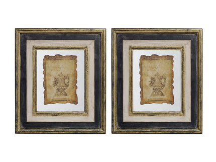 Lucian - Stylish Framed Antiqued Sculpture Print