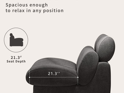 Accent Chair, Soft Medium Firm Upholstery For Living Room
