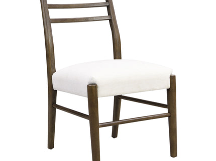 Farmhouse Style Dining Chair Set With Ladder Back Design