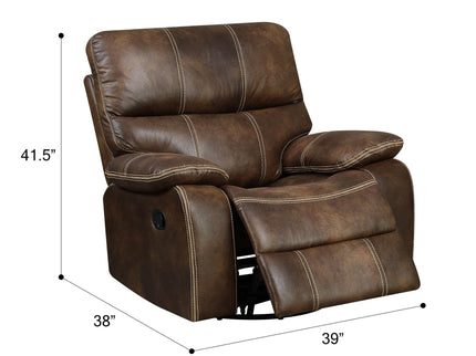 Rustic Swivel Gliding Recliner