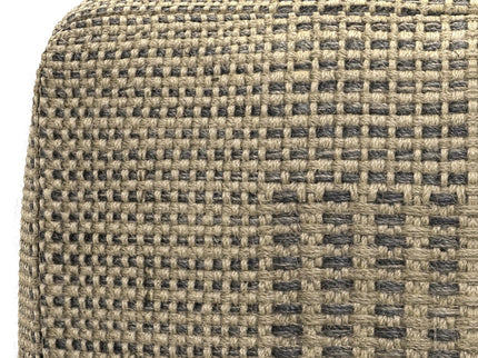Delilah - Square Woven Pouf - Natural