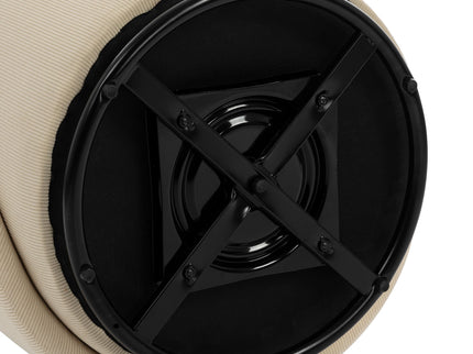 Barrel Chair, Built In Storage, 360° Swivel - Beige