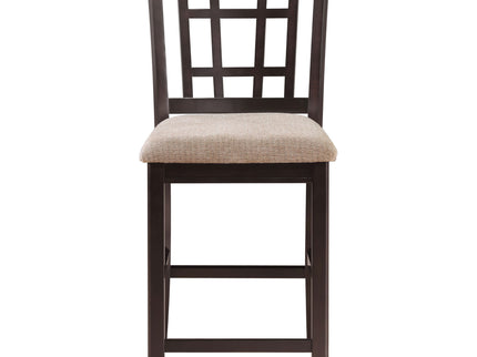 Avonlea - 5 Piece Set With Round Table And Upholstered Chairs - Chestnut