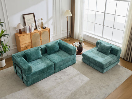 Convertible Floor Sofa Bed, Boneless Modular Sectional Sofa For Living Room