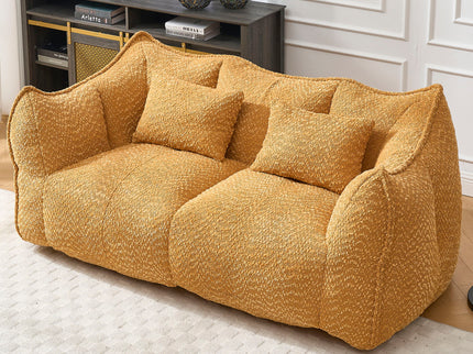 Comfortable Dual Beanbag Chair With High Resilience Foam Core For 2 People
